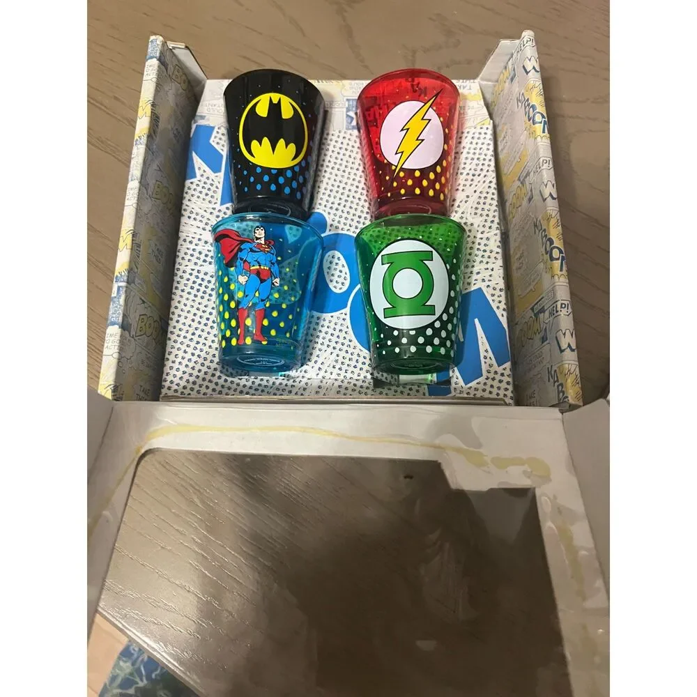 DC Comics Greatest Heroes Collectible Shot Glasses